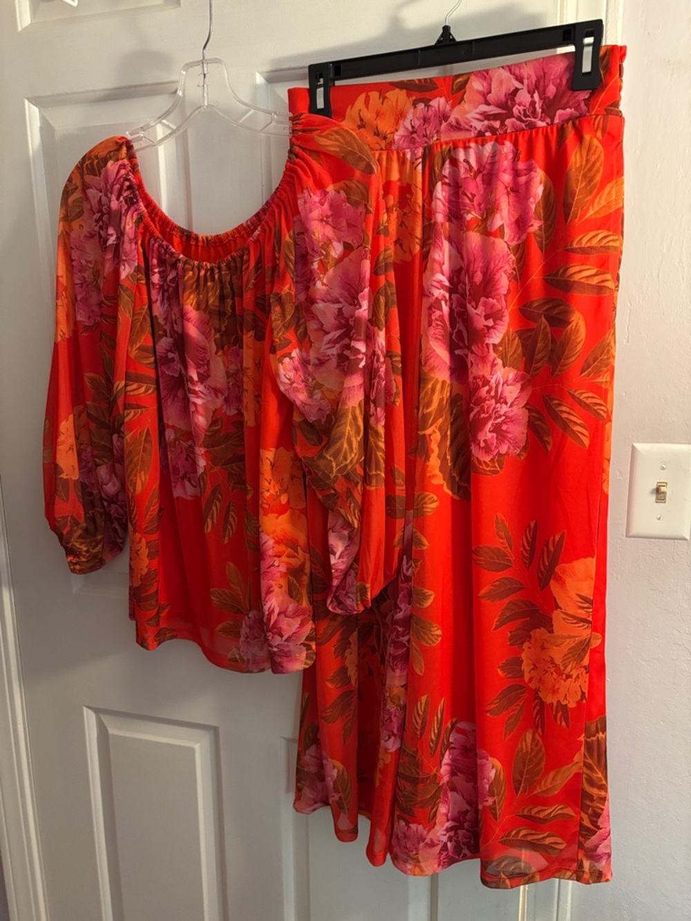 G by Giuliana Orange Floral Two-Piece Set